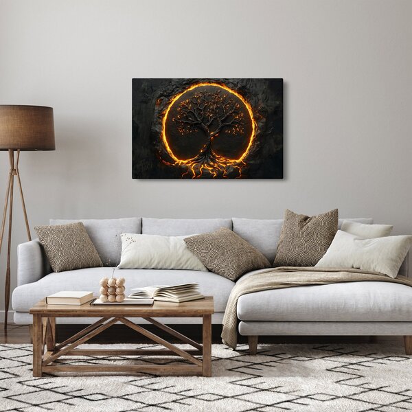 Obraz – Strom života v láve II. (90x60 cm)