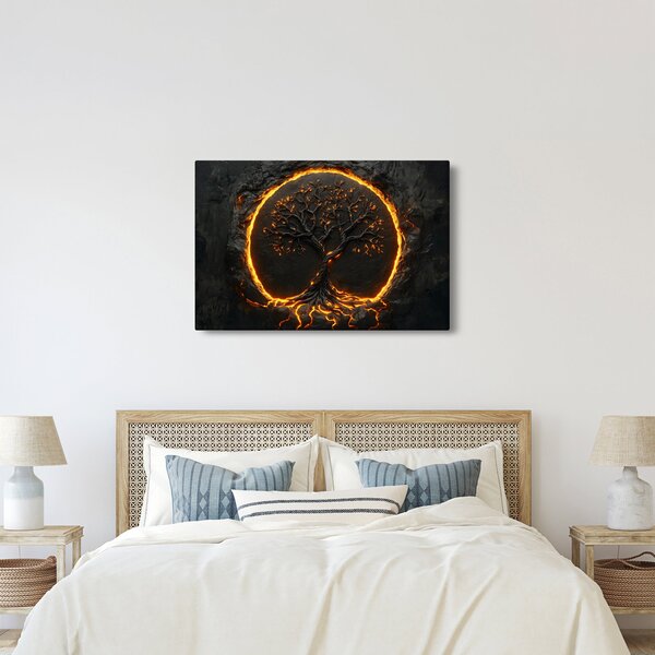 Obraz – Strom života v láve II. (90x60 cm)