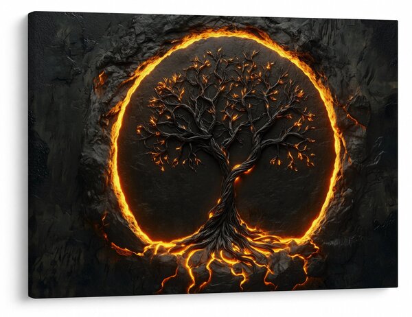 Obraz – Strom života v láve II. (70x50 cm)