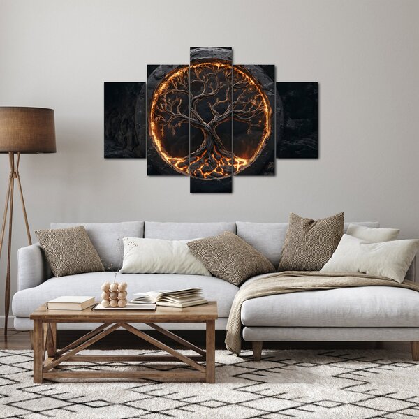 Obraz – Strom života v láve I. (150x105 cm)