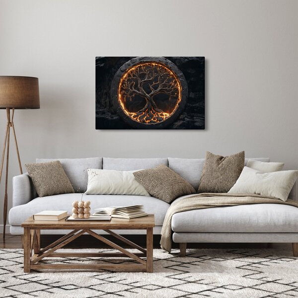 Obraz – Strom života v láve I. (90x60 cm)