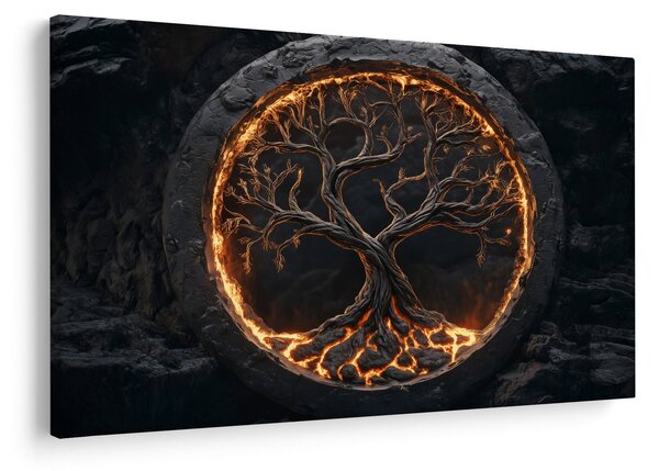 Obraz – Strom života v láve I. (90x60 cm)