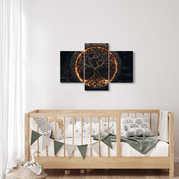Obraz – Strom života v láve I. (90x60 cm)