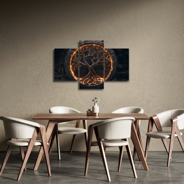 Obraz – Strom života v láve I. (90x60 cm)