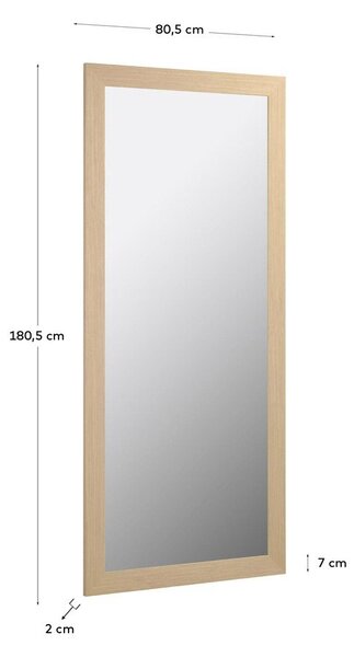 Nástenné zrkadlo 80,5x180,5 cm Yvaine – Kave Home