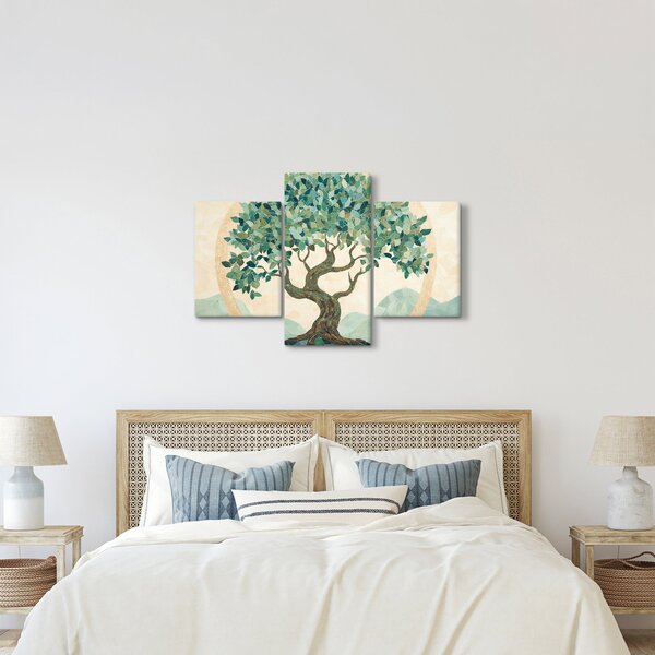 Obraz – Elegantná mozaika so stromom (90x60 cm)