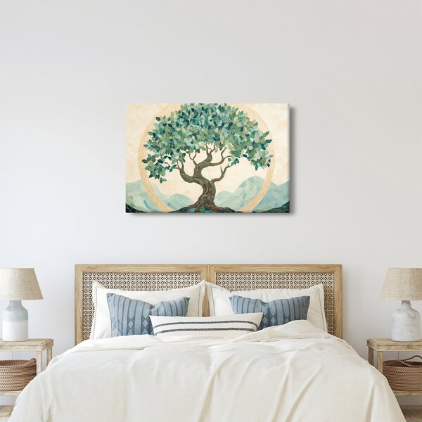 Obraz – Elegantná mozaika so stromom (90x60 cm)