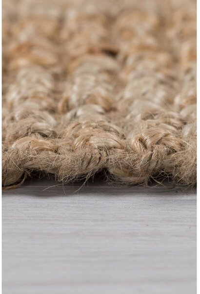 Hnedý jutový behúň Flair Rugs Jute, 60 x 230 cm