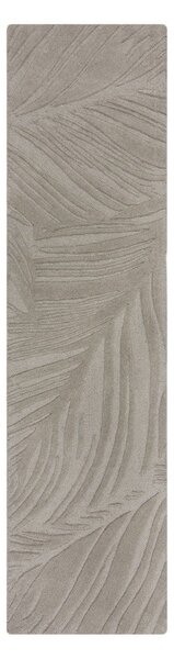 Svetlosivý vlnený koberec behúň 60x230 cm Lino Leaf – Flair Rugs