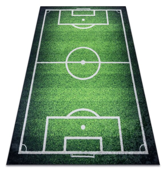 Detský koberec protišmykový BAMBINO 58690 futbalové ihrisko, zelený