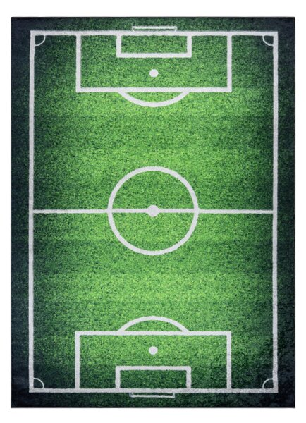 Detský koberec protišmykový BAMBINO 58690 futbalové ihrisko, zelený