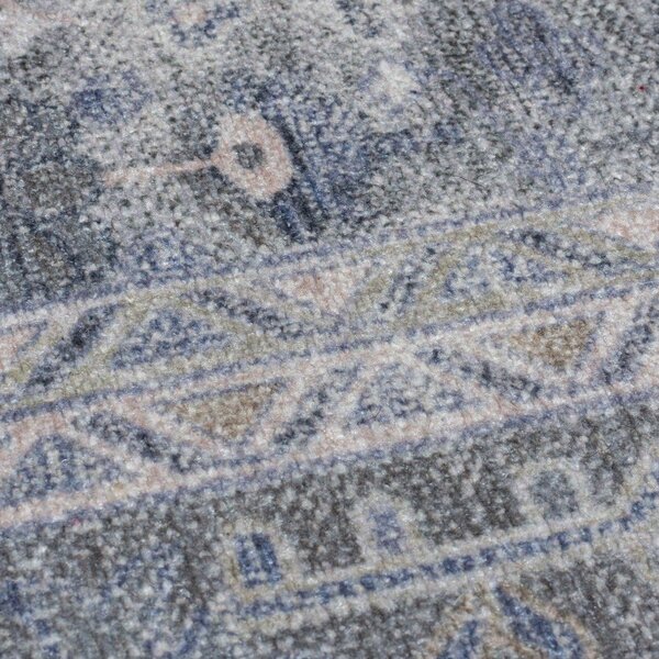 Zelený umývateľný behúň s prímesou recyklovaných vlákien 60x230 cm Windsor – Flair Rugs