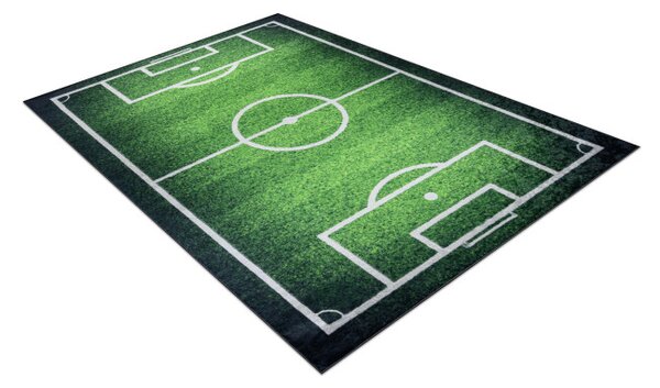 Detský koberec protišmykový BAMBINO 58690 futbalové ihrisko, zelený