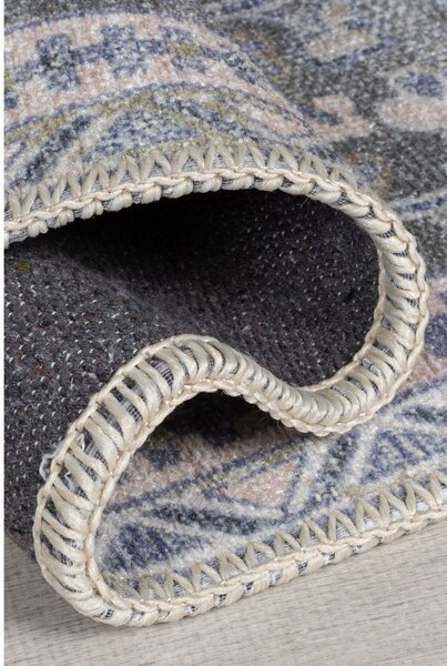 Zelený umývateľný behúň s prímesou recyklovaných vlákien 60x230 cm Windsor – Flair Rugs