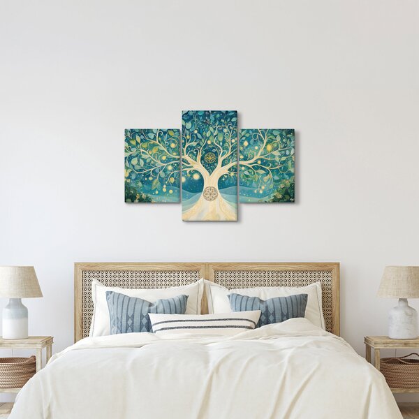 Obraz – Magický strom so špirálami (90x60 cm)