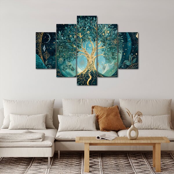 Obraz – Strom života vo vesmíre (150x105 cm)