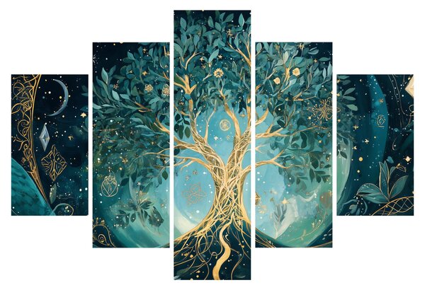 Obraz – Strom života vo vesmíre (150x105 cm)