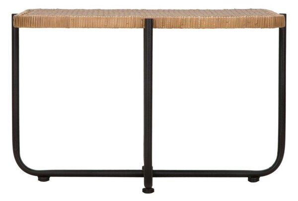 Čierny/v prírodnej farbe ratanový konferenčný stolík 55x75 cm Cebu – Mauro Ferretti