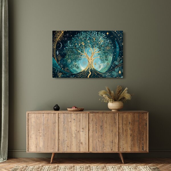 Obraz – Strom života vo vesmíre (90x60 cm)