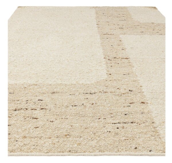 Béžový obojstranný/ručne tkaný vlnený koberec 120x170 cm Napa Tumbla – Asiatic Carpets