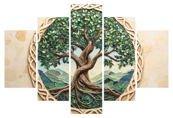 Obraz – Prepletený strom života (150x105 cm)