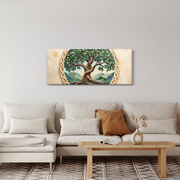 Obraz – Prepletený strom života (120x50 cm)