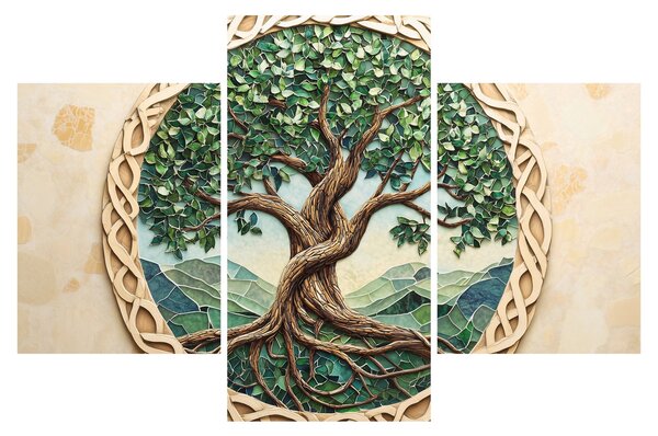 Obraz – Prepletený strom života (90x60 cm)