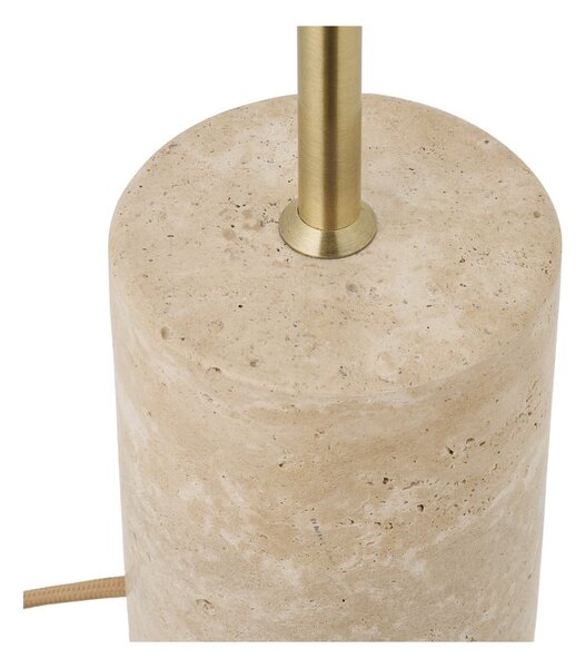 Béžová stolová lampa s kovovým tienidlom (výška 45 cm) Sheffield – House Nordic