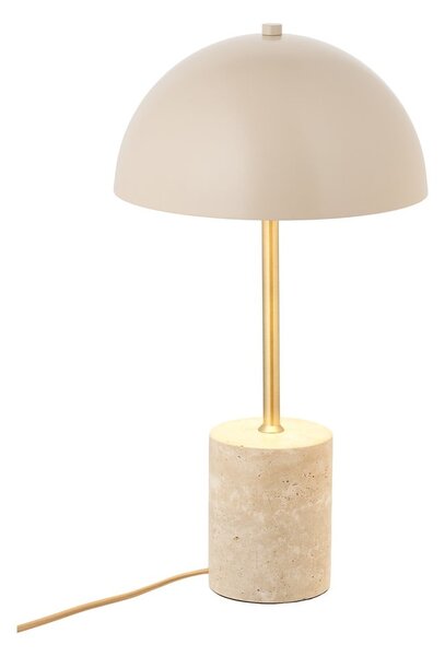 Béžová stolová lampa s kovovým tienidlom (výška 45 cm) Sheffield – House Nordic