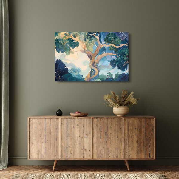 Obraz – Vesmírny strom (90x60 cm)