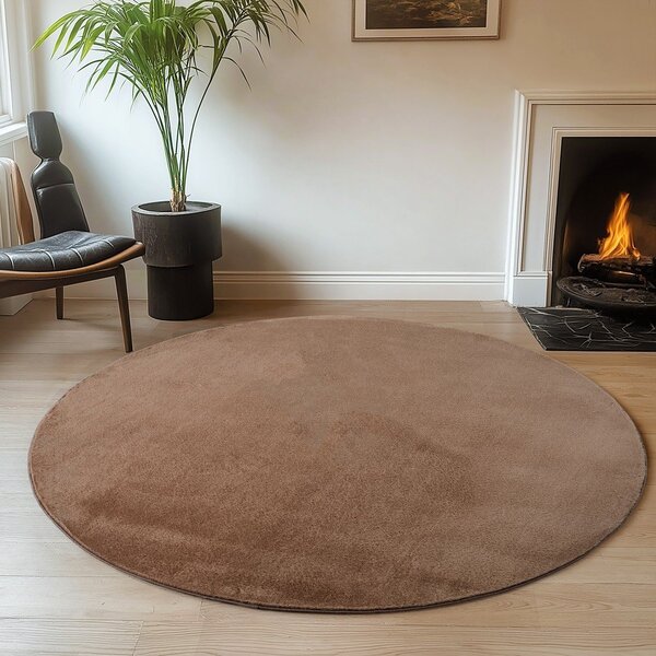Hnedý okrúhly koberec ø 120 cm Joy 1400 – Ayyildiz Carpets