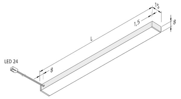 LED svetlo pod skrinku Top-Stick FMK, 3 000K, 90 cm