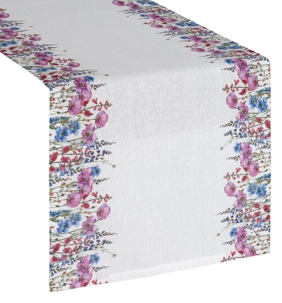 BEHÚŇ NA STÔL RUBY 40X140 CM KVETY