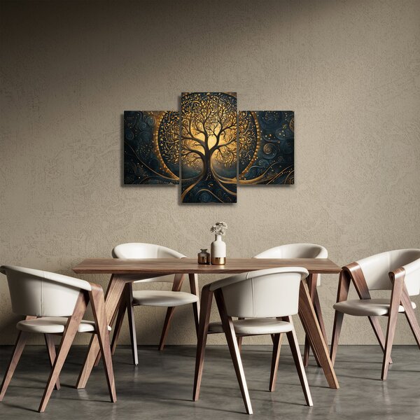 Obraz – Strom so zlatou aurou (90x60 cm)