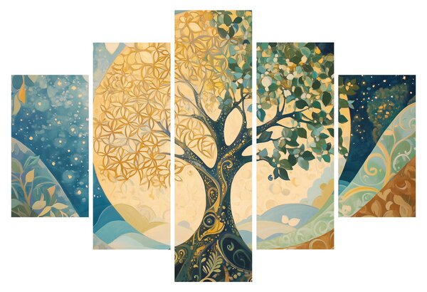 Obraz – Strom života v mesiaci (150x105 cm)