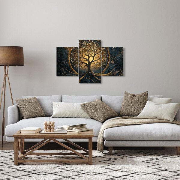 Obraz – Strom so zlatou aurou (90x60 cm)
