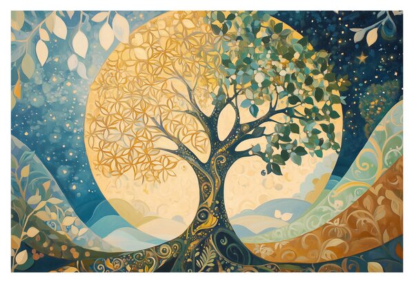 Obraz – Strom života v mesiaci (90x60 cm)