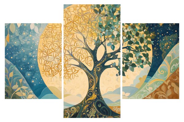Obraz – Strom života v mesiaci (90x60 cm)