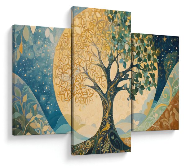 Obraz – Strom života v mesiaci (90x60 cm)