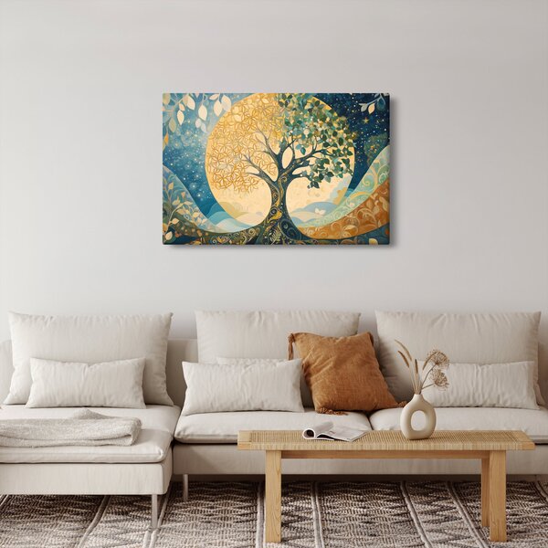 Obraz – Strom života v mesiaci (90x60 cm)