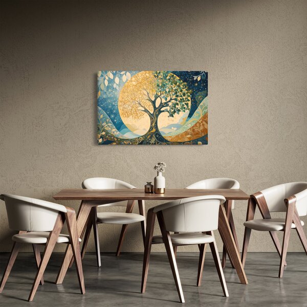 Obraz – Strom života v mesiaci (90x60 cm)