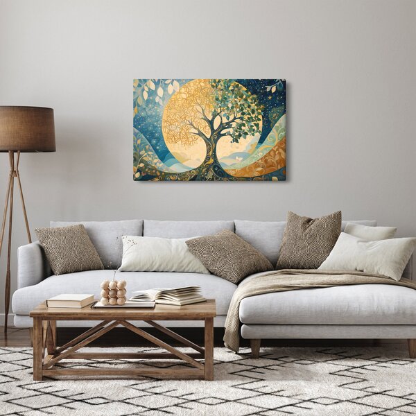 Obraz – Strom života v mesiaci (90x60 cm)