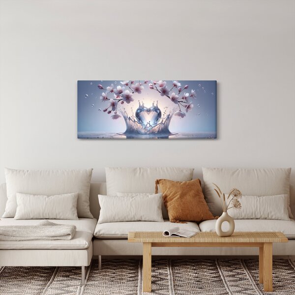 Obraz - Diamantové srdce (120x50 cm)