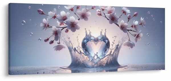 Obraz - Diamantové srdce (120x50 cm)