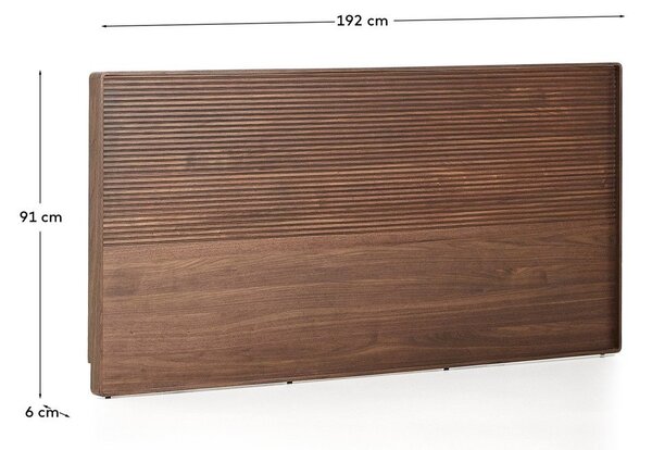 Hnedé čelo postele 192x91 cm Norlen – Kave Home