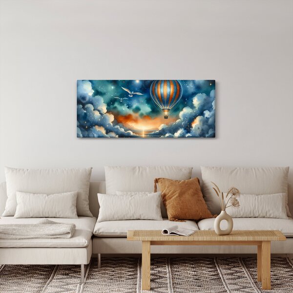 Obraz - Lietať nočnou oblohou (120x50 cm)