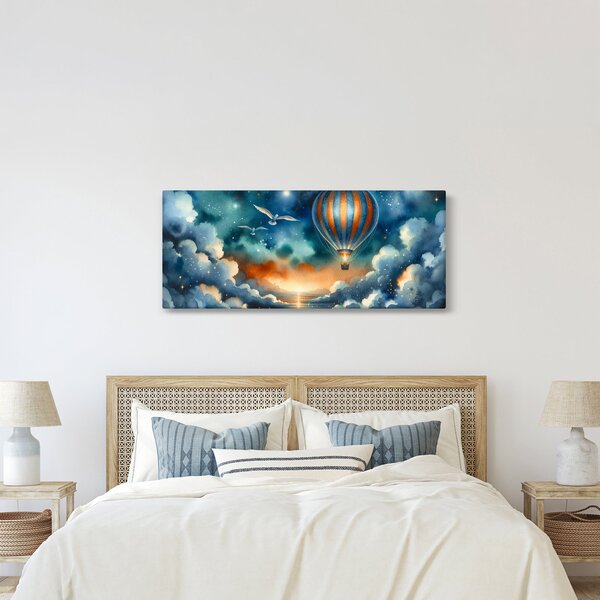 Obraz - Lietať nočnou oblohou (120x50 cm)