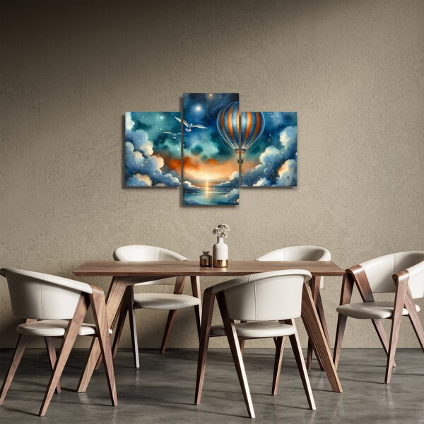 Obraz - Lietať nočnou oblohou (90x60 cm)