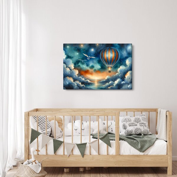 Obraz - Lietať nočnou oblohou (90x60 cm)