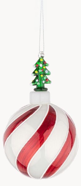 Sklenené vianočné ozdoby Festivity Line, 6 ks